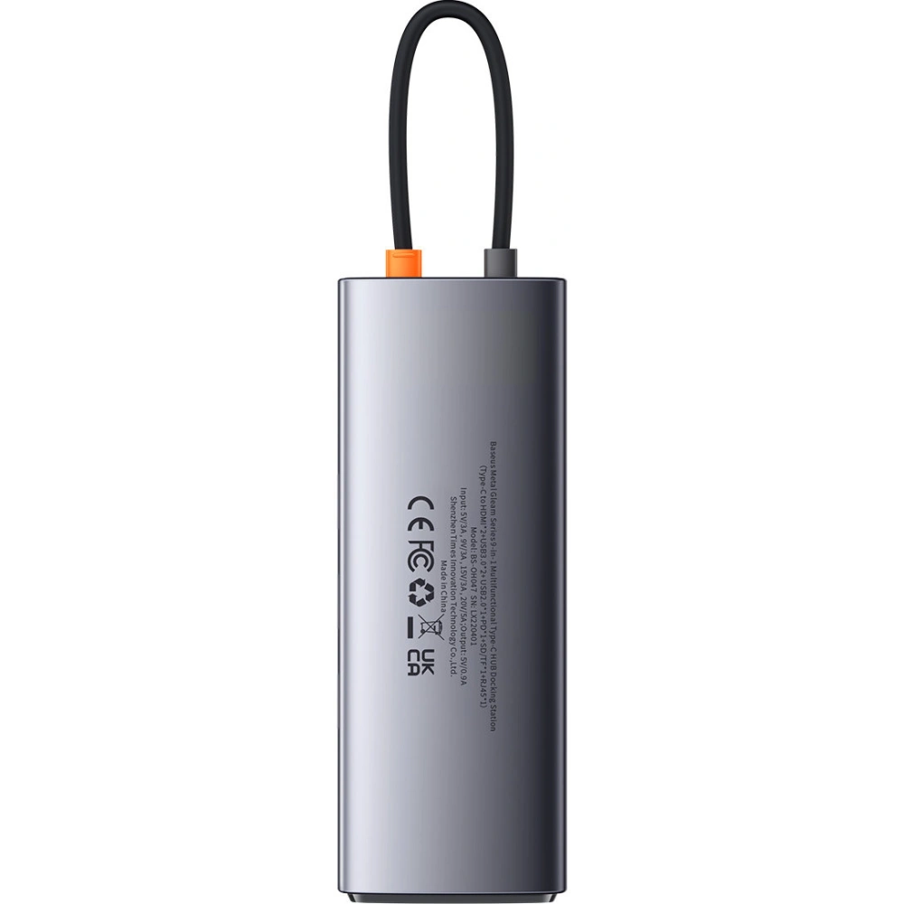 Hurtownia GSM - Hub Baseus Metal Gleam Series 9in1 USB-C - 2xHDMI/2xUSB 3.2 Gen. 1/USB 2.0/Power Delivery/SD-Kartenleser/TF-Kartenleser/RJ-45 grau - BSU3600 - {ean13} - Hurt