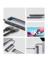 Hurtownia GSM - Hub Baseus Metal Gleam Series 9in1 USB-C - 2xHDMI/2xUSB 3.2 Gen. 1/USB 2.0/Power Delivery/SD-Kartenleser/TF-Kartenleser/RJ-45 grau - BSU3600 - {ean13} - Hurt