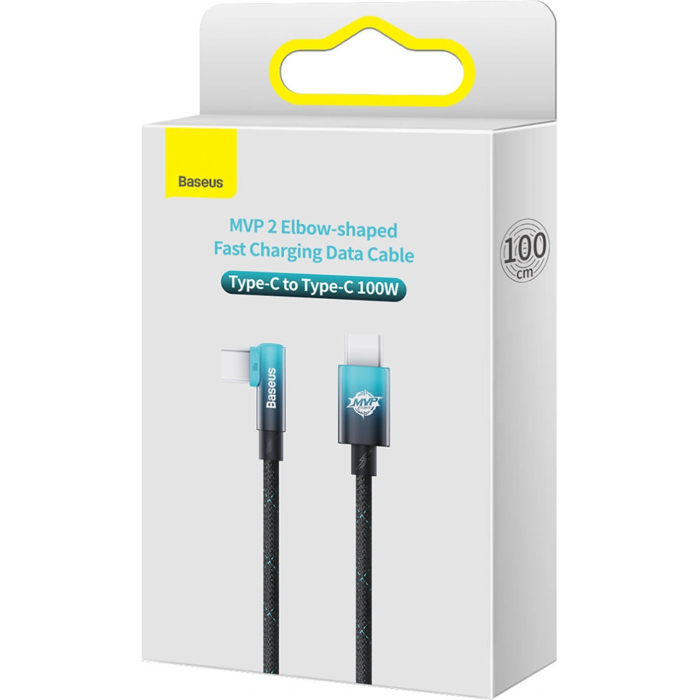 Hurtownia GSM - Kabel kątový Baseus MVP Elbow Power Delivery USB-C/USB-C 1m 100W 5A modrý - BSU3601 - {ean13} - Hurt