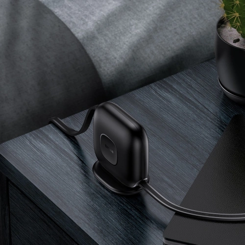 Kabel zwijany Baseus Traction Series 3in1 USB-C - microUSB/USB-C/Lightning Power Delivery 100W 1,7m czarny