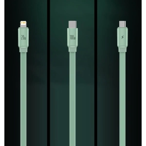 Kabel zwijany Baseus Traction Series 3in1 USB-C - microUSB/USB-C/Lightning Power Delivery 100W 1,7m czarny