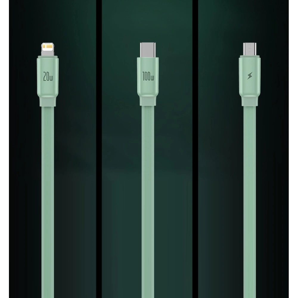 Hurtownia GSM - Zsinór hosszan húzható Baseus Traction Series 3in1 USB-C - microUSB/USB-C/Lightning Power Delivery 100W 1,7m fekete - BSU3603 - {ean13} - Hurt