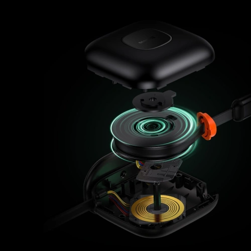 Kabel zwijany Baseus Traction Series 3in1 USB-C - microUSB/USB-C/Lightning Power Delivery 100W 1,7m czarny