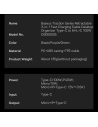 Hurtownia GSM - Zsinór hosszan húzható Baseus Traction Series 3in1 USB-C - microUSB/USB-C/Lightning Power Delivery 100W 1,7m fekete - BSU3603 - {ean13} - Hurt