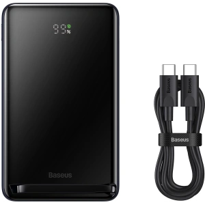 Hurtownia GSM - Powerbank Baseus Magnetic Bracket Wireless Charge MagSafe 10000mAh 20W Overseas Edition niebieski + kabel USB-C Xiaobai 60W 0,5m - BSU3604 - {ean13} - Hurt