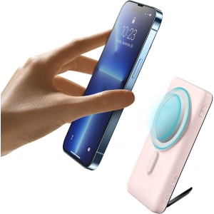 Hurtownia GSM - Powerbank Baseus Magnetic Bracket Wireless Charge MagSafe 10000mAh 20W Overseas Edition różowy + kabel USB-C Xiaobai 60W 0,5m - BSU3606 - {ean13} - Hurt