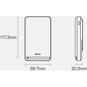 Hurtownia GSM - Powerbank Baseus Magnetic Bracket Wireless Charge MagSafe 10000mAh 20W Overseas Edition różowy + kabel USB-C Xiaobai 60W 0,5m - BSU3606 - {ean13} - Hurt