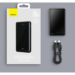 Hurtownia GSM - Powerbank Baseus Magnetic Bracket Wireless Charge MagSafe 10000mAh 20W Overseas Edition różowy + kabel USB-C Xiaobai 60W 0,5m - BSU3606 - {ean13} - Hurt