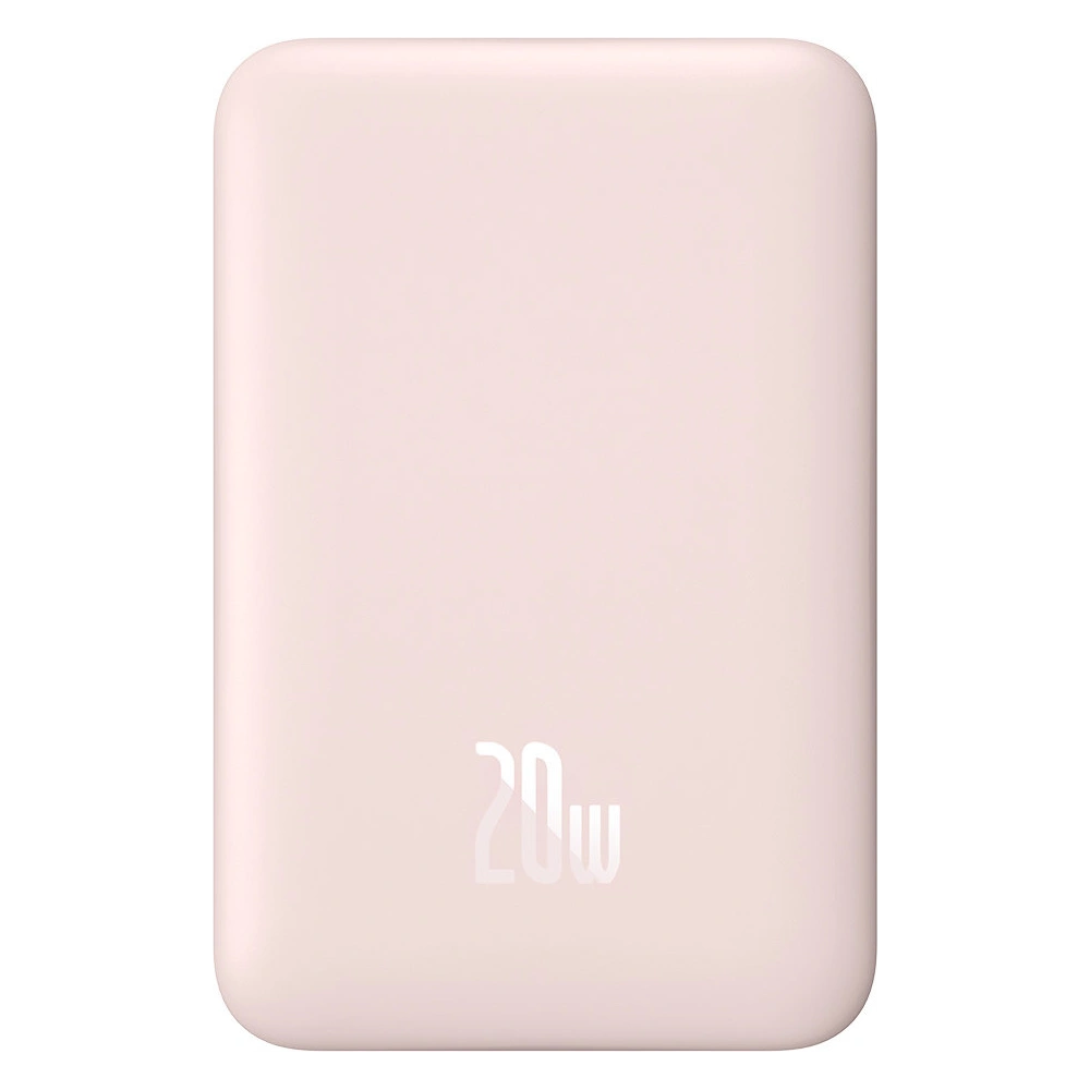 Hurtownia GSM - Powerbank Baseus Magnetic Mini 10000mAh 20W różowy + kabel USB-C/USB-C 60W 0,5m biały - BSU3607 - {ean13} - Hurt
