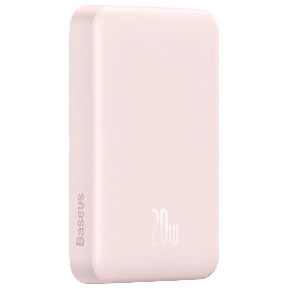 Hurtownia GSM - Powerbank Baseus Magnetic Mini 10000mAh 20W różowy + kabel USB-C/USB-C 60W 0,5m biały - BSU3607 - {ean13} - Hurt