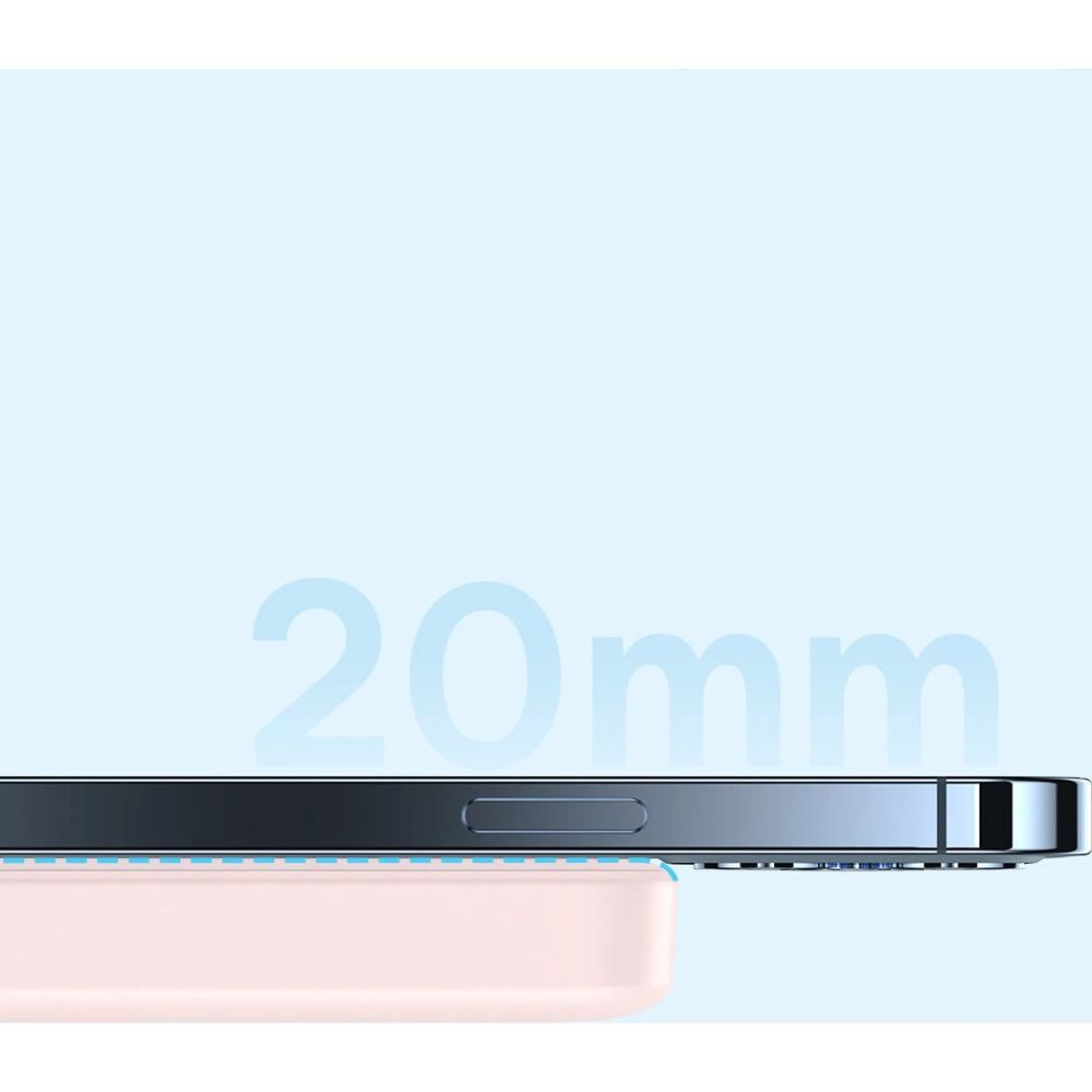 Hurtownia GSM - Powerbank Baseus Magnetic Mini 10000mAh 20W rózsaszín + USB-C/USB-C 60W 0,5m fehér kábel - BSU3607 - {ean13} - Hurt