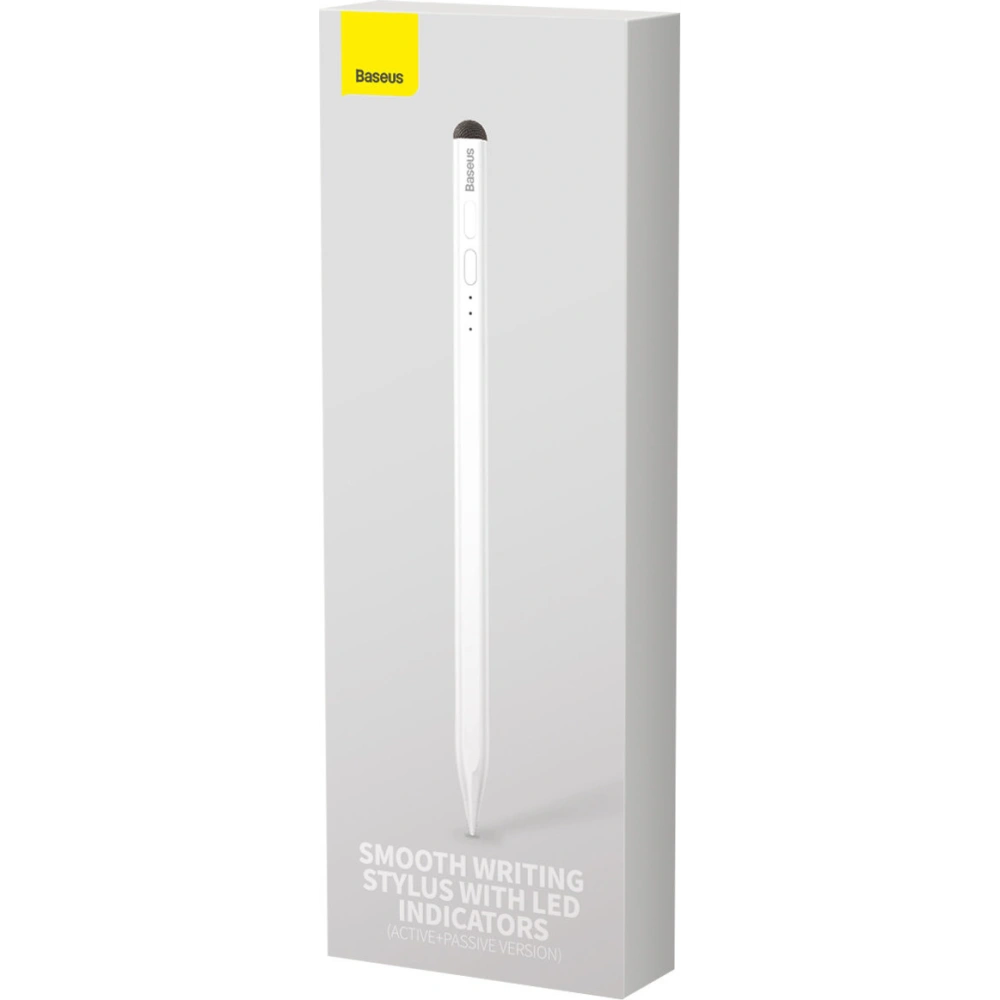 Wholesale Baseus Smooth Writing Active Stylus Pen for Apple iPad with Cap for Capacitive screens white - BSU3608 - {ean13} - Hurt