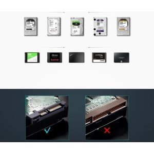 Hurtownia GSM - UGREEN 3,5 hüvelykes HDD ház SATA USB 3.0 fekete - UGR1416 - {ean13} - Hurt