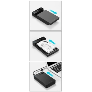 Hurtownia GSM - UGREEN 3,5 hüvelykes HDD ház SATA USB 3.0 fekete - UGR1416 - {ean13} - Hurt