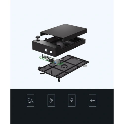 Obudowa HDD 3,5 cala UGREEN SATA USB 3.0 czarny