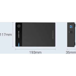 Hurtownia GSM - UGREEN 3,5 hüvelykes HDD ház SATA USB 3.0 fekete - UGR1416 - {ean13} - Hurt