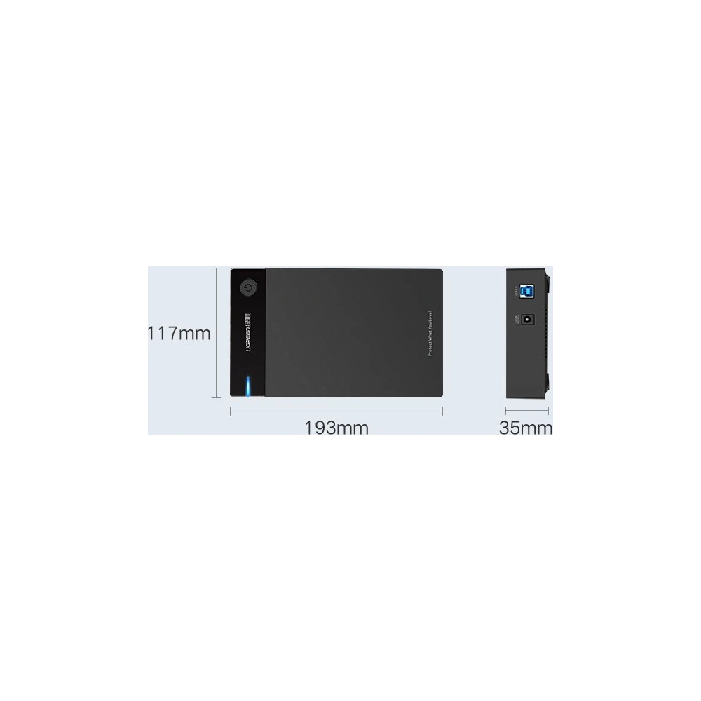 Hurtownia GSM - UGREEN 3,5 hüvelykes HDD ház SATA USB 3.0 fekete - UGR1416 - {ean13} - Hurt