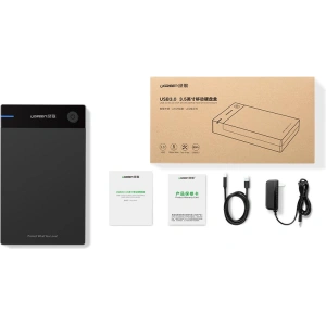 Hurtownia GSM - UGREEN 3,5 hüvelykes HDD ház SATA USB 3.0 fekete - UGR1416 - {ean13} - Hurt