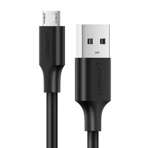 Kabel UGREEN US289 USB/microUSB 2,4A 480Mbps 1,5m černý