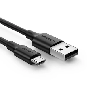 Kabel UGREEN US289 USB/microUSB 2,4A 480Mbps 1,5m černý