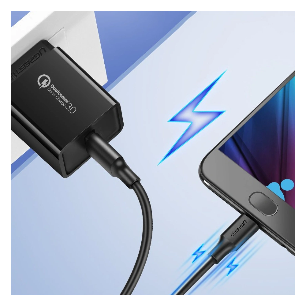 Hurtownia GSM - Kabel UGREEN US289 USB/microUSB 2,4A 480Mbps 1,5m černý - UGR1417 - {ean13} - Hurt