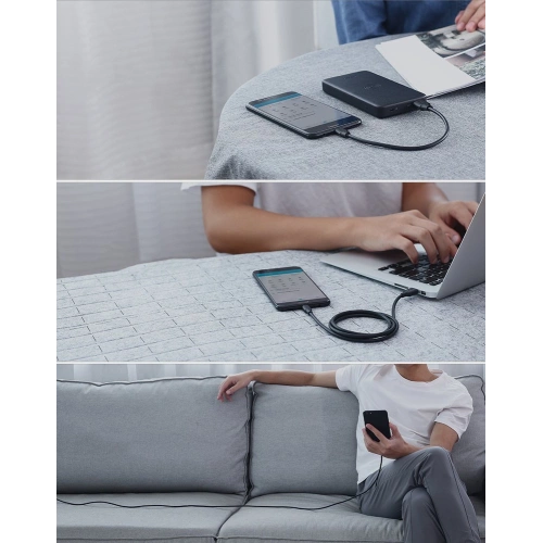 Kabel UGREEN US289 USB/microUSB 2,4A 480Mbps 1,5m czarny