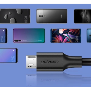 Hurtownia GSM - Kabel UGREEN US289 USB/microUSB 2,4A 480Mbps 1,5m černý - UGR1417 - {ean13} - Hurt
