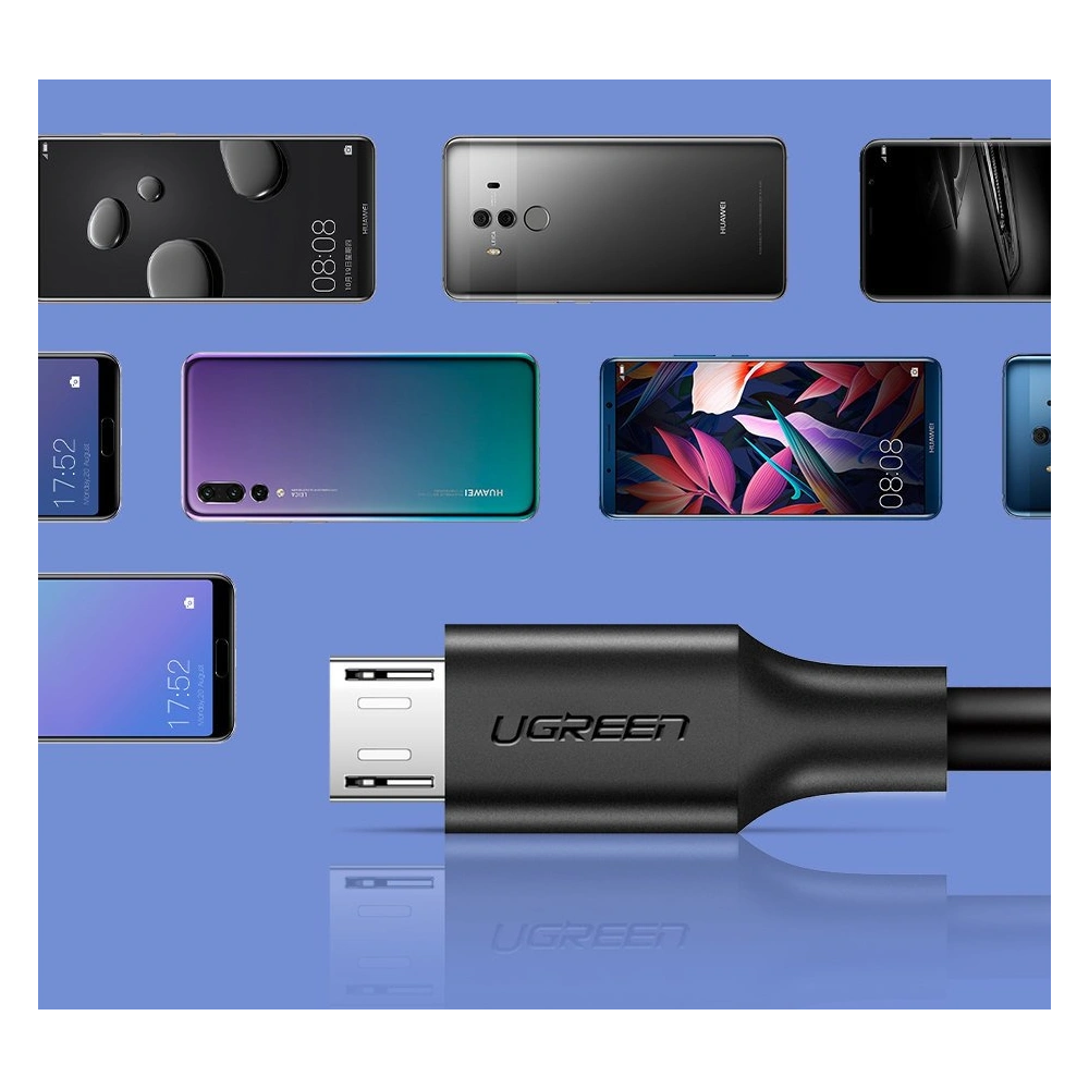 Hurtownia GSM - Kabel UGREEN US289 USB/microUSB 2,4A 480Mbps 1,5m černý - UGR1417 - {ean13} - Hurt