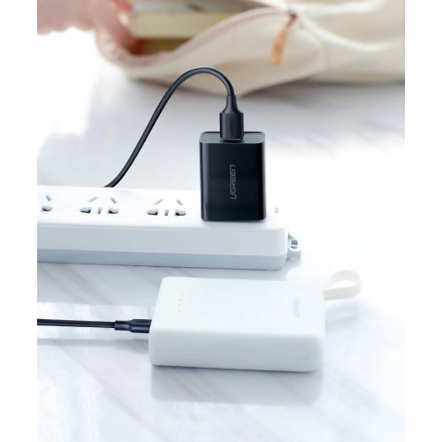 Kabel UGREEN US289 USB/microUSB 2,4A 480Mbps 1,5m czarny