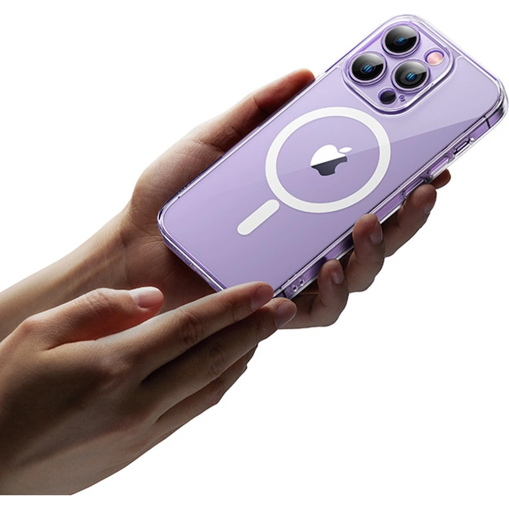 Etui UGREEN LP643 Elegáns Átlátszó Magnetic Védő MagSafe Apple iPhone 14 Pro átlátszó