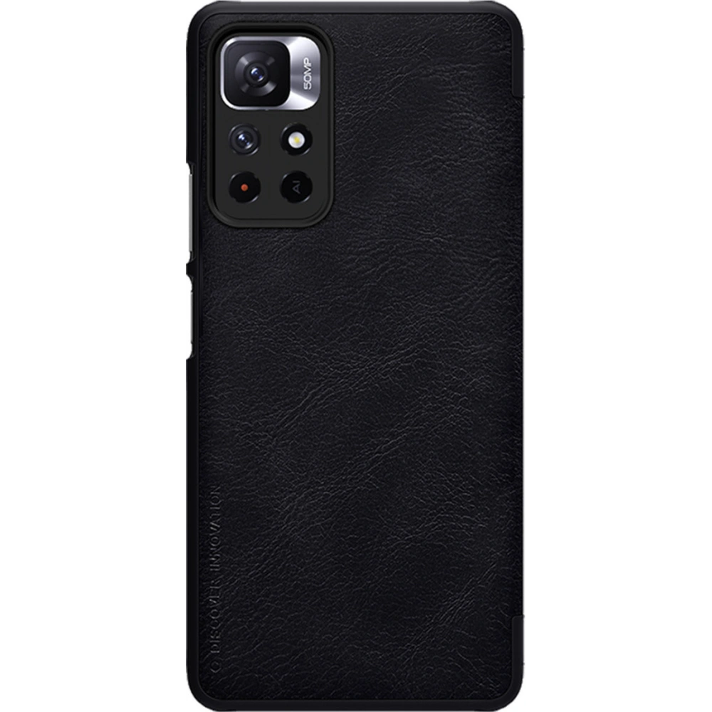 Hurtownia GSM - Etui Nillkin Qin Xiaomi Redmi Note 11T 5G/Poco M4 Pro 5G negru - NLK670 - {ean13} - Hurt