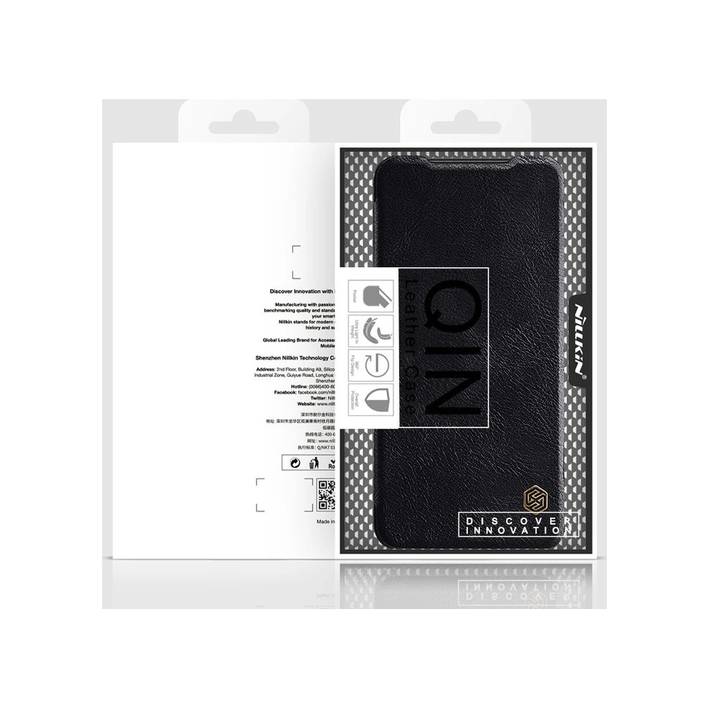 Hurtownia GSM - Etui Nillkin Qin Xiaomi Redmi Note 11T 5G/Poco M4 Pro 5G negru - NLK670 - {ean13} - Hurt