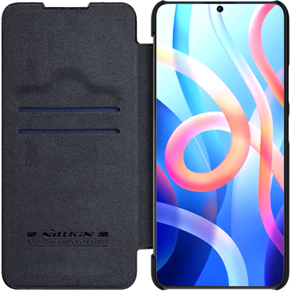Hurtownia GSM - Etui Nillkin Qin Xiaomi Redmi Note 11T 5G/Poco M4 Pro 5G negru - NLK670 - {ean13} - Hurt