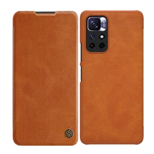 Nillkin Qin Xiaomi Redmi Note 11S 5G/11T 5G/Poco M4 Pro 5G brown