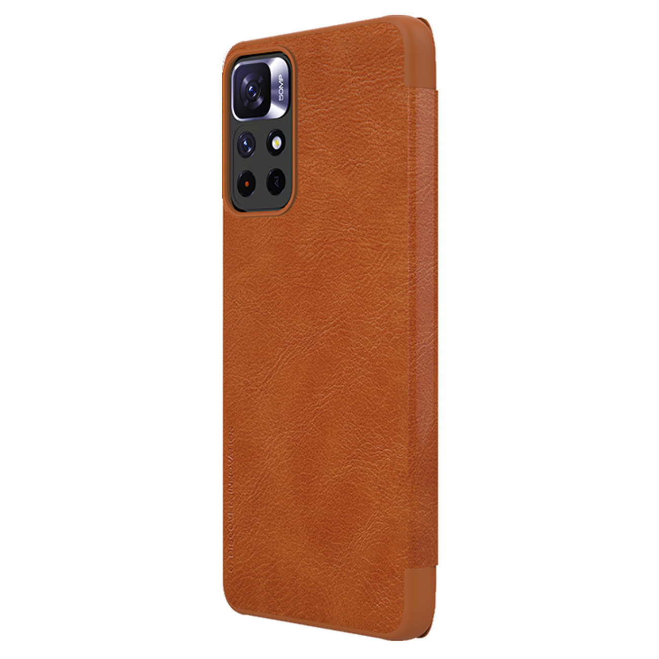 Kryt Nillkin Qin Xiaomi Redmi Note 11S 5G/11T 5G/Poco M4 Pro 5G brown