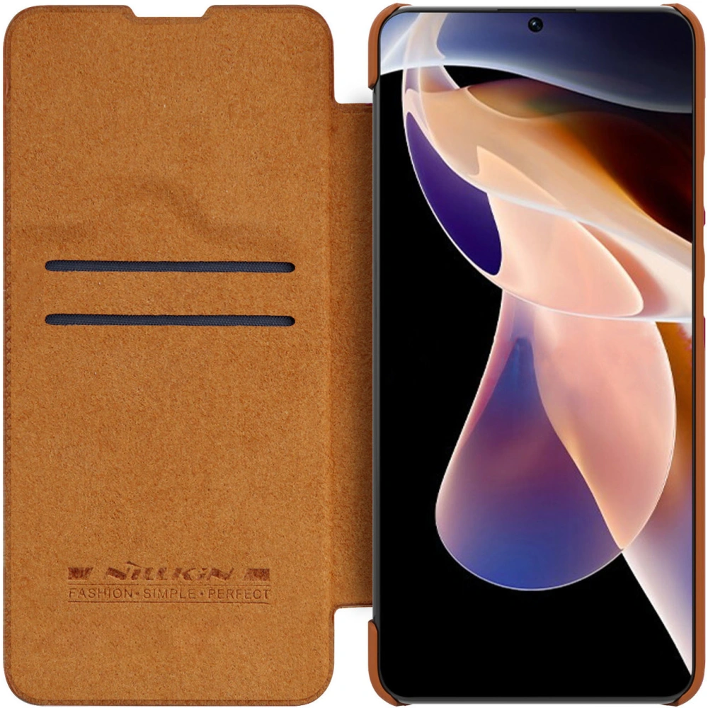 Hurtownia GSM - Case Nillkin Qin Xiaomi Mi11i HyperCharge braun - NLK673 - {ean13} - Hurt