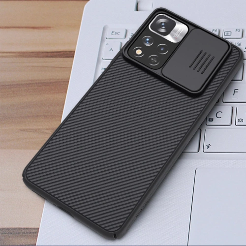 Etui Nillkin CamShield Xiaomi Mi11i HyperCharge niebieski