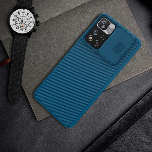 Etui Nillkin CamShield Xiaomi Mi11i HyperCharge niebieski