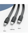 Hurtownia GSM - Powerbank USAMS PB63 3v1 10000mAh 20W QC US+EU zástrčka + kabel USB-C/Lightning/MicroUSB černý/black 10KCD17201 - USA789 - {ean13} - Hurt
