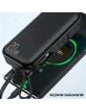 Hurtownia GSM - Powerbank USAMS PB63 3v1 10000mAh 20W QC US+EU zástrčka + kabel USB-C/Lightning/MicroUSB černý/black 10KCD17201 - USA789 - {ean13} - Hurt