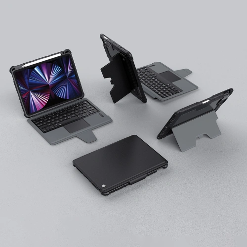 Etui Nillkin Armor Keyboard Bluetooth Apple iPad Air 10.9 2020 (4. gen)/iPad Pro 11 2018/2020/2021 (1., 2. i 3. gen) czarny