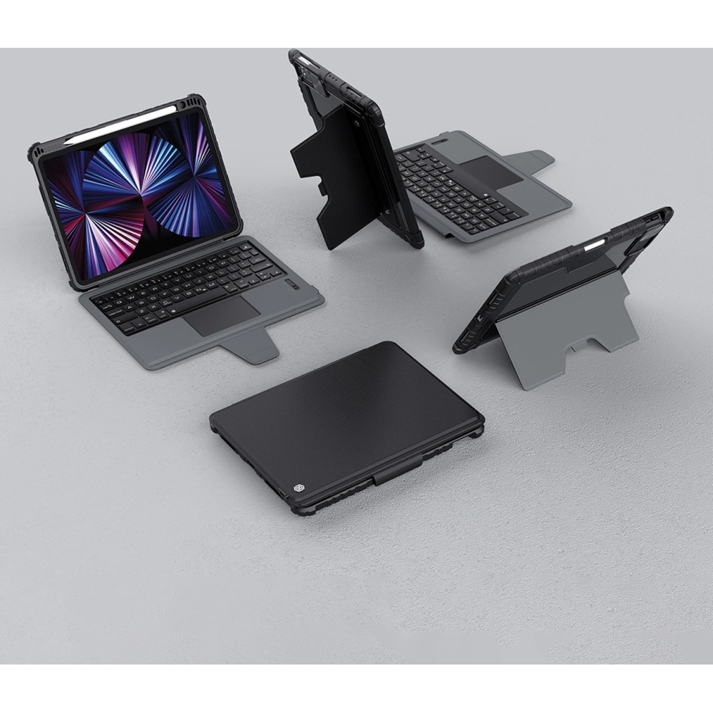 Hurtownia GSM - Case Nillkin Armor Keyboard Bluetooth für Apple iPad Air 10.9 2020 (4. Gen)/iPad Pro 11 2018/2020/2021 (1., 2. und 3. Gen) schwarz - NLK678 - {ean13} - Hurt