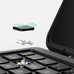 Etui Nillkin Armor Keyboard Bluetooth Apple iPad Air 10.9 2020 (4. gen)/iPad Pro 11 2018/2020/2021 (1., 2. a 3. gen) černé