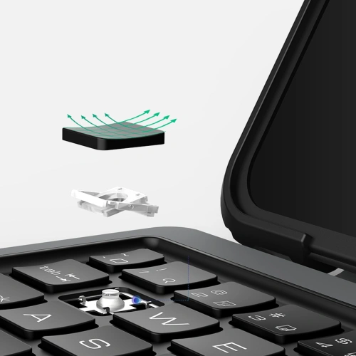 Etui Nillkin Armor Keyboard Bluetooth Apple iPad Air 10.9 2020 (4. gen)/iPad Pro 11 2018/2020/2021 (1., 2. i 3. gen) czarny