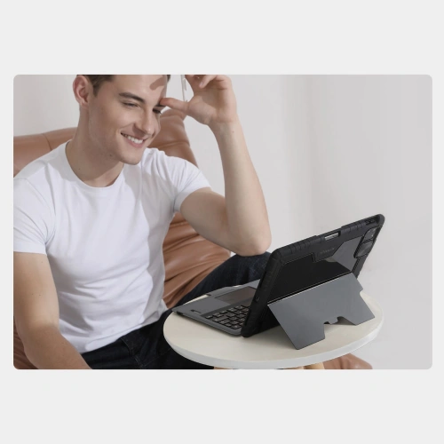 Etui Nillkin Armor Keyboard Bluetooth Apple iPad Air 10.9 2020 (4. gen)/iPad Pro 11 2018/2020/2021 (1., 2. i 3. gen) czarny