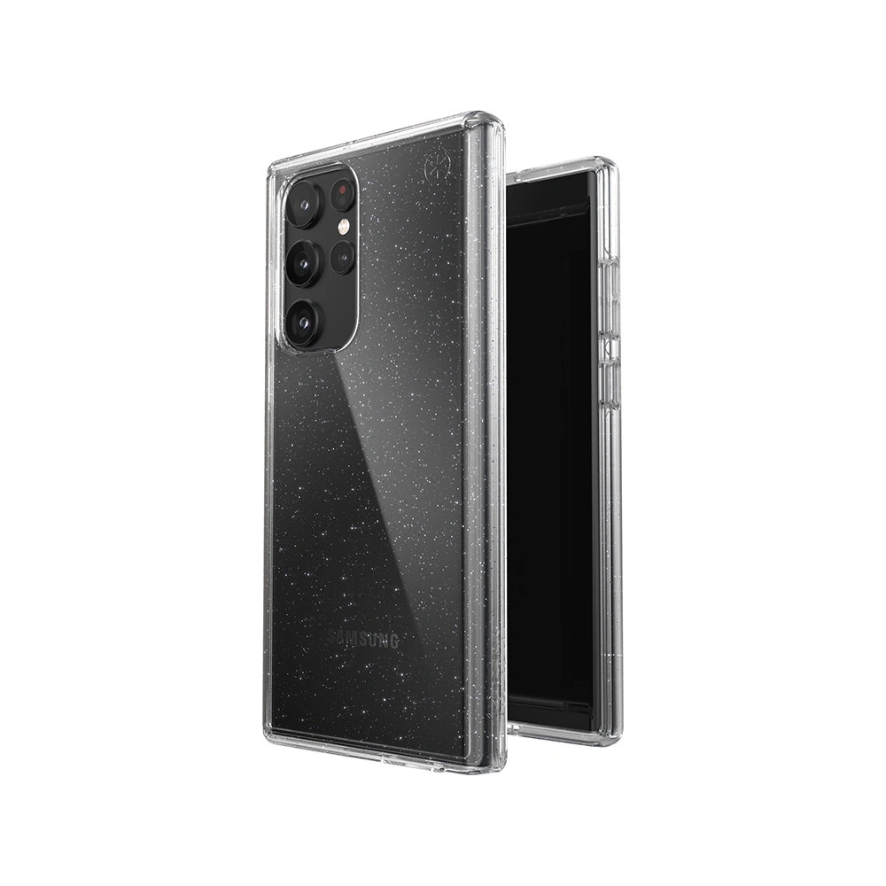 Wholesale Speck Presidio Perfect-Clear with Glitter MICROBAN Samsung Galaxy S22 Ultra (Clear/Platinum Glitter) - SPK423 - {ean13} - Hurt