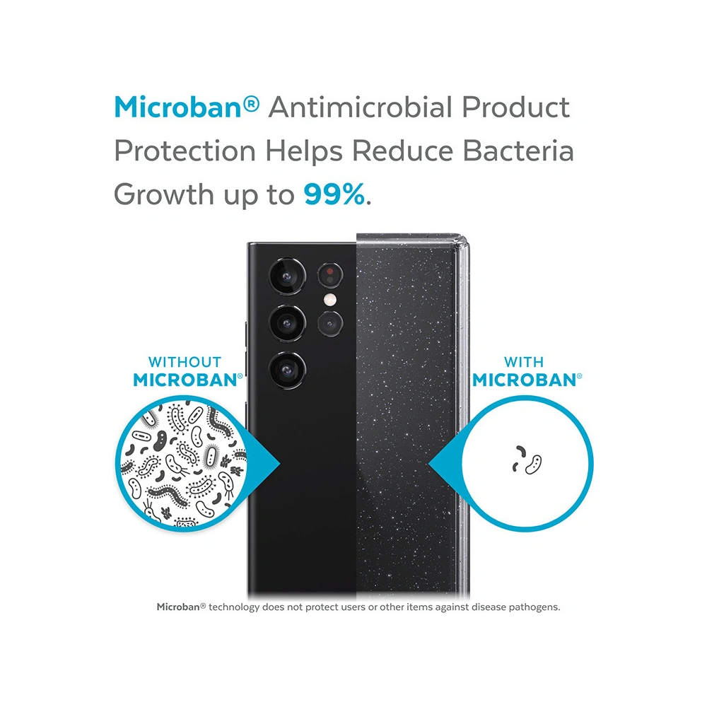 Wholesale Speck Presidio Perfect-Clear with Glitter MICROBAN Samsung Galaxy S22 Ultra (Clear/Platinum Glitter) - SPK423 - {ean13} - Hurt