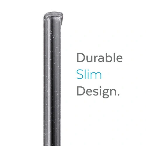 Etui Speck Presidio Perfect-Clear with Glitter MICROBAN Samsung Galaxy S22 Ultra (Clear/Platinum Glitter)