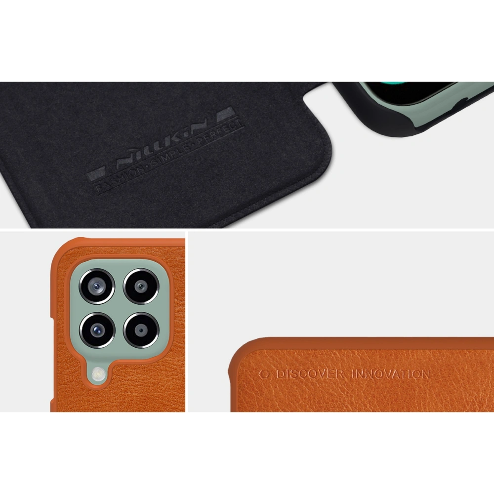 Hurtownia GSM - Etui Nillkin Qin Samsung Galaxy M33 5G černé - NLK690 - {ean13} - Hurt