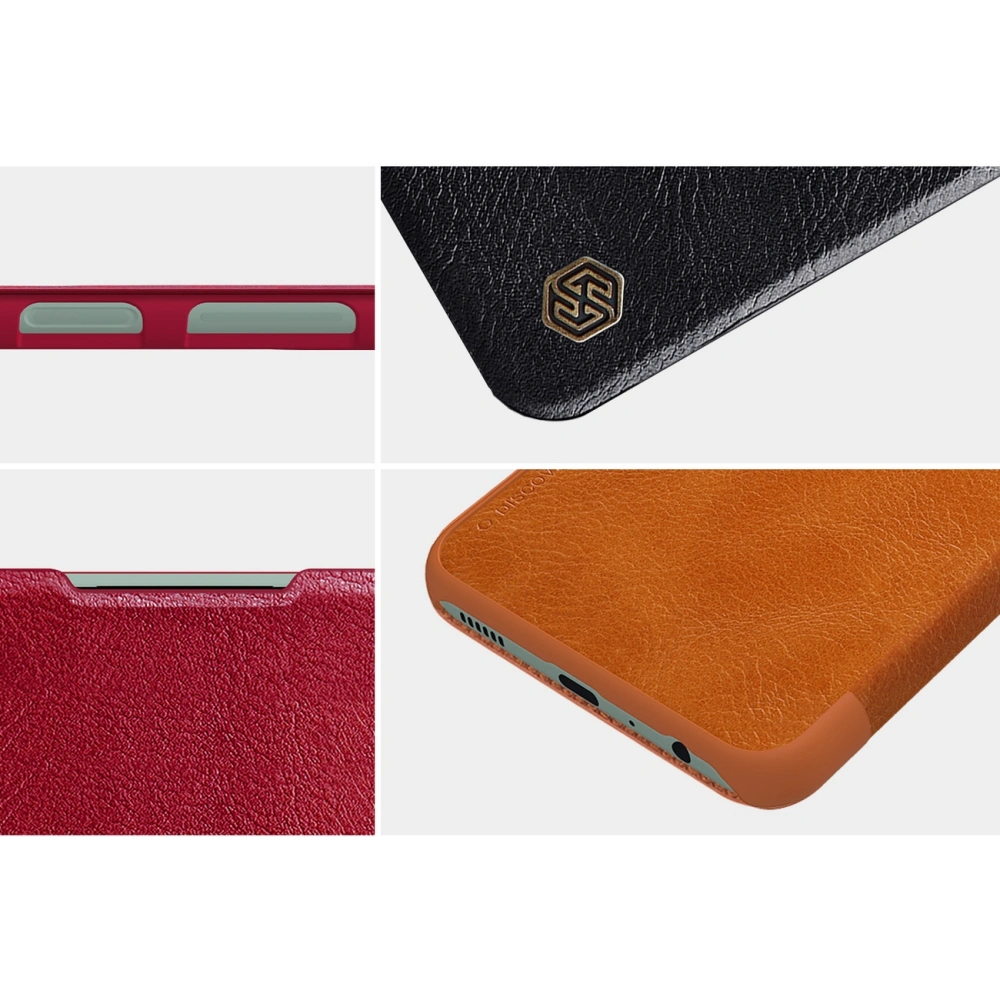 Hurtownia GSM - Etui Nillkin Qin Samsung Galaxy M33 5G negru - NLK690 - {ean13} - Hurt